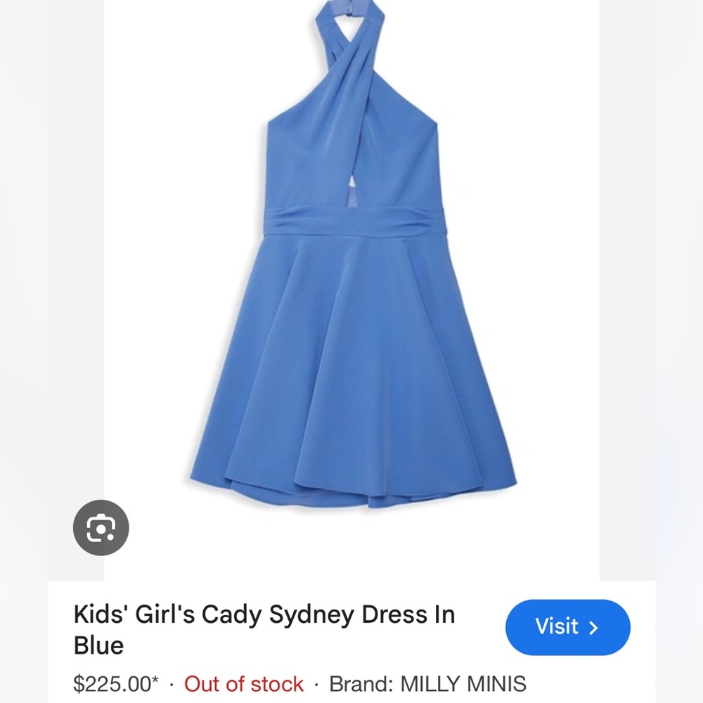 New with tags Milly Minis Cady Sydney dress in blue! Size 7/8.